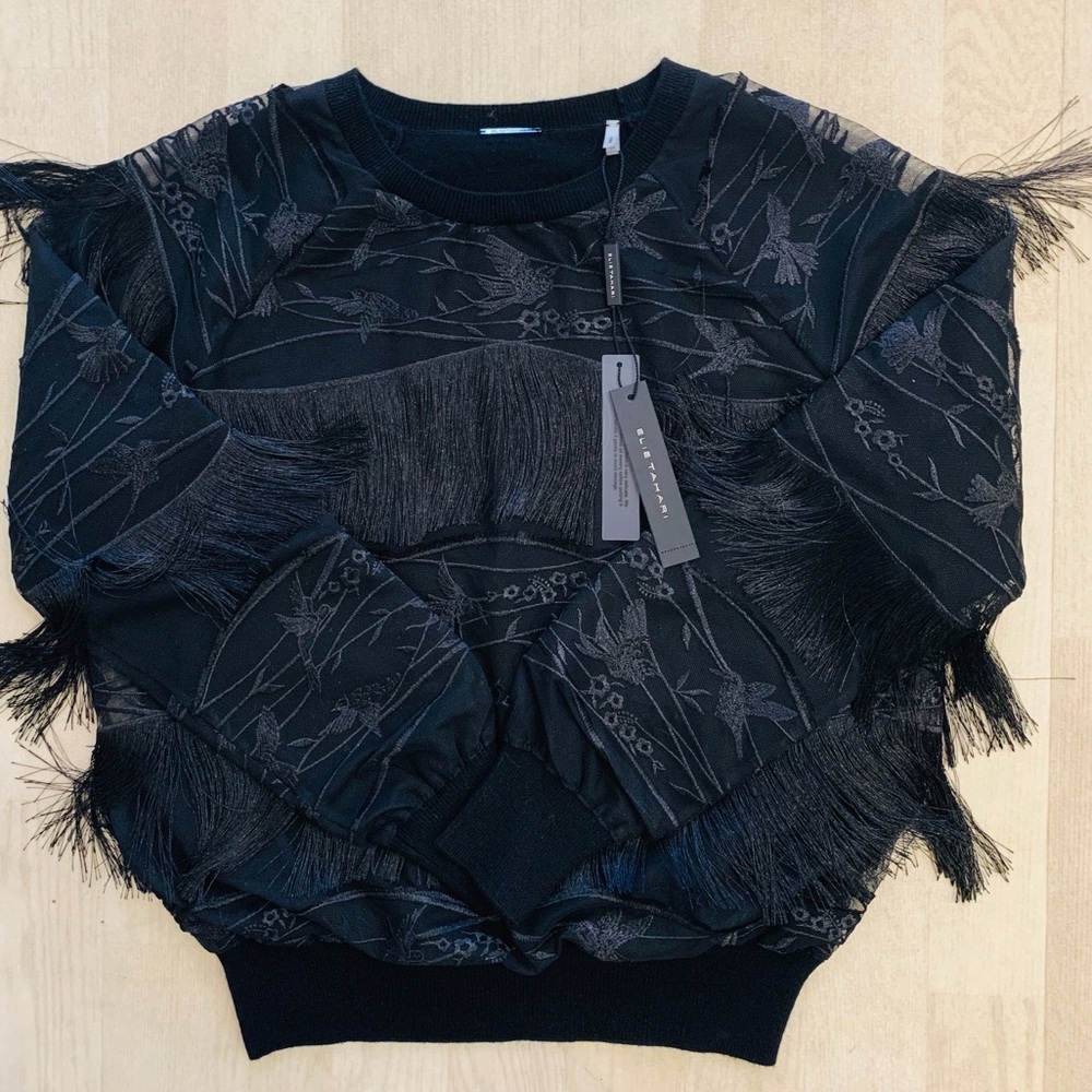 Elie Tahari Roslyn Sweater Black